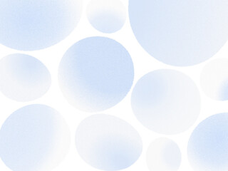 パステルカラー青の丸・泡のノイズグレデーションイラスト背景素材