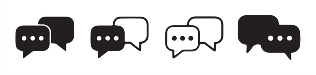 Chat icon vector isolated on background. Trendy message symbol.comment icon speech bubble symbol Chat message icons - talk message Bubble chat icon. vector illustration eps 10.