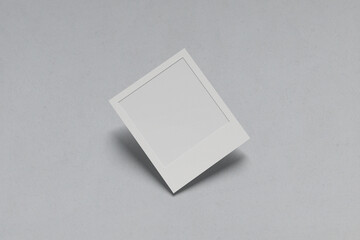 Collage of Realistic Polaroid Photos frames with shadow isolated, for graphic designers presentations, 3d rendering