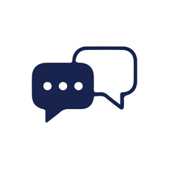 Chat icon vector isolated on background. Trendy message symbol.comment icon speech bubble symbol Chat message icons - talk message Bubble chat icon. vector illustration eps 10.