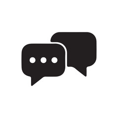 Chat icon vector isolated on background. Trendy message symbol.comment icon speech bubble symbol Chat message icons - talk message Bubble chat icon. vector illustration eps 10.