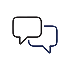 Chat icon vector isolated on background. Trendy message symbol.comment icon speech bubble symbol Chat message icons - talk message Bubble chat icon. vector illustration eps 10.