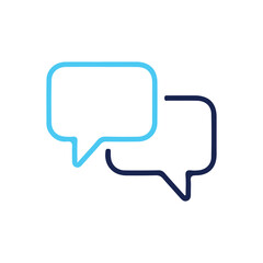 Chat icon vector isolated on background. Trendy message symbol.comment icon speech bubble symbol Chat message icons - talk message Bubble chat icon. vector illustration eps 10.