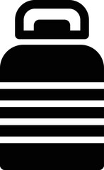 Rounded Filled Water Bottle Icon