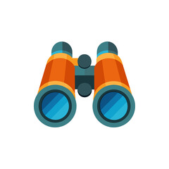 Compact Outdoor Binoculars on Transparent Background