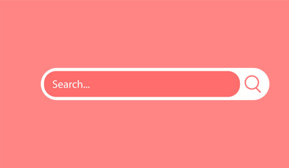 Search bar web template icon. Searching engine browser mockup. page internet browser
