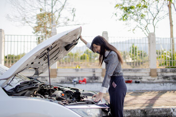 The car broke down and I called a mechanic.