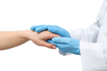 Health pros demonstrate empathy on International Nurse Day, isolated on white, PNG