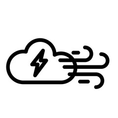 wind Line Icon