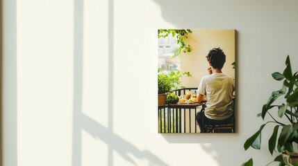 Fototapeta premium Relaxing Moment in Bright Space