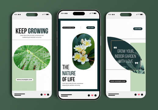 Botanical Social Media Story Nature  Elegant Design