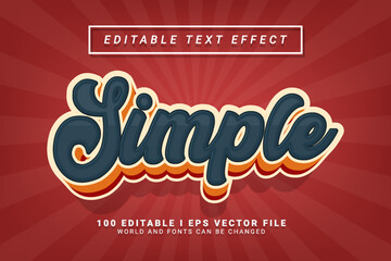 Simple Editable Text Effect