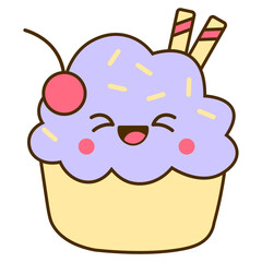 Cute Cupcake Sticker