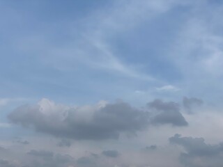 clouds in the sky, a copy space in the sky.