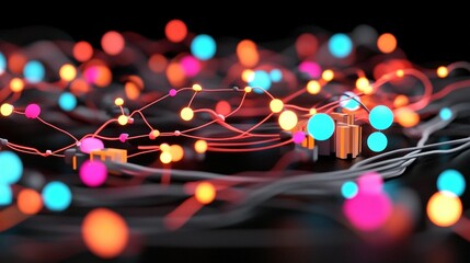 Diverse group of people celebratory gathering dynamic composition abstract blurred faces