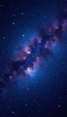 Cosmic night sky with stars and galaxy background , star field, universe, shiny starfield