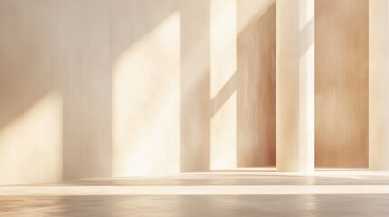 A fresh and simple clean background with soft gradients or abstract patterns, evoking a serene and uncluttered atmosphere.