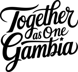 Together as One Gambia.