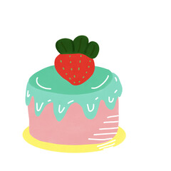 cake with strawberry