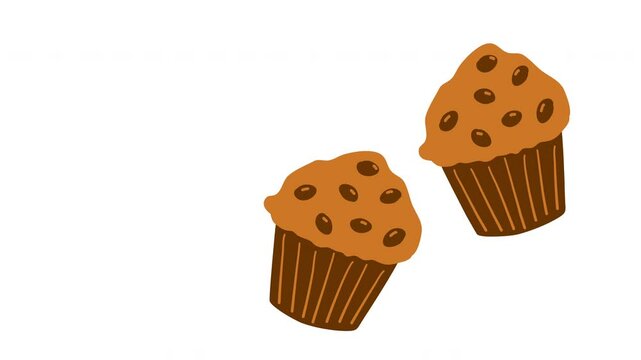 muffin cupcake sweet food illustration