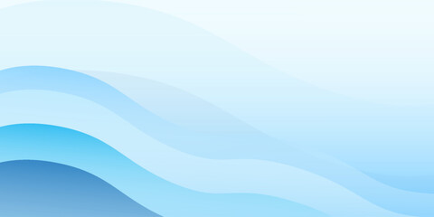 Modern white wavy glowing lines on a blue background. Futuristic digital high-technology abstract simple design