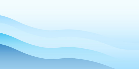 Modern white wavy glowing lines on a blue background. Futuristic digital high-technology abstract