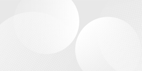 Modern hexagon white and gray background with dot white gray wave light technology abstract modern design background
