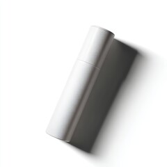 White Bottle Mockup with Shadow on White Background