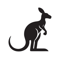 A Kangaroo silhouette vector illustration