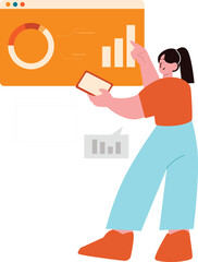 Corporate Pie Chart and Graph Analysis