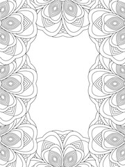 border flower coloring pages for kids