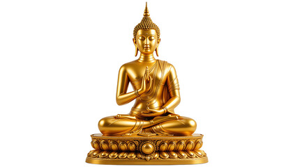 buddha statute on a transparent or white background.