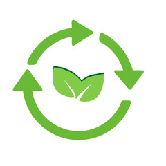 Obraz premium green recycle symbol