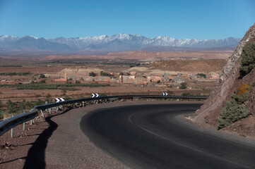 Ait Ben Haddou, a fortified clay building village west of Ouarzazate famous for being a movie backdrop, Morocco