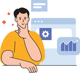 Man Thinking About Business Analysis