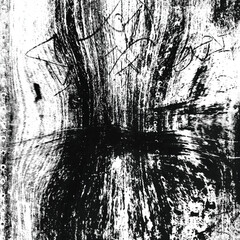 Black and white grungy abstract background. Grungy frame. Vector illustration
