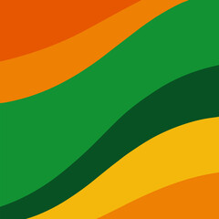 Green, orange and other color vector background.