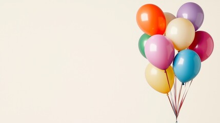 Colorful Balloons on Background