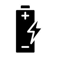Fototapeta premium battery Solid icon