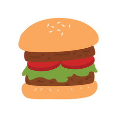 Burger Fastfood Illustration