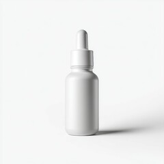 Minimalist White Dropper Bottle - Cosmetic or Pharmaceutical Product