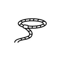 Lasso icon. Simple horse lasso icon for social media, app, and web design. Vector illustration