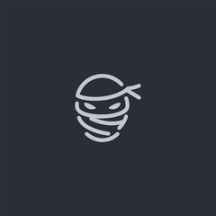 Ninja Logo – Mysterious ninja character in a clean, stealth-inspired silhouette.