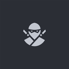 Ninja Logo – Mysterious ninja character in a clean, stealth-inspired silhouette.