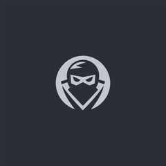 Ninja Logo – Mysterious ninja character in a clean, stealth-inspired silhouette.