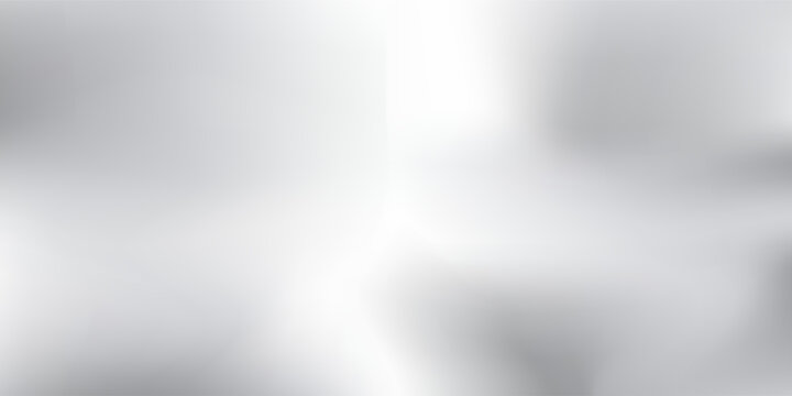 Modern silver foil background with metal mirror texture. Chrome gradient surface vector illustration