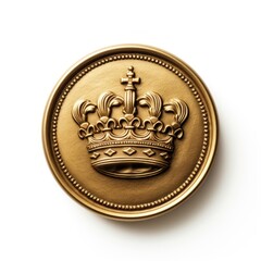 Jewelry locket bronze crown.