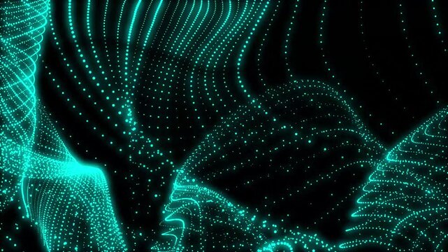 Abstract Animated Particles Background with Trapcode Form   with color