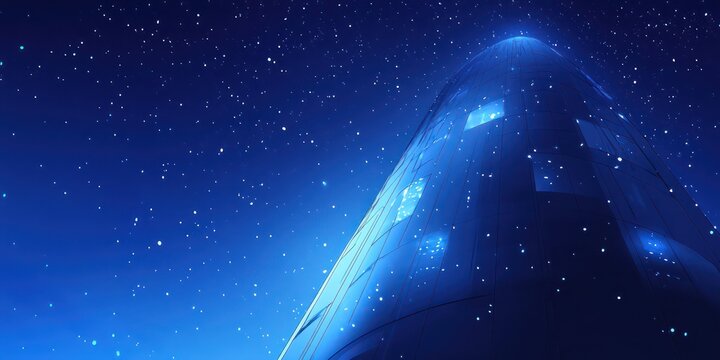 Abstract blue energy form