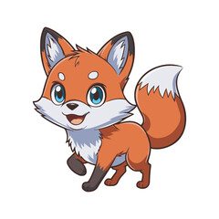 fox cartoon illustrtion vector art